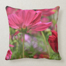 Almohada de tiro rosada de los Wildflowers