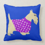 Almohada de trigo del suéter de Terrier del escocé