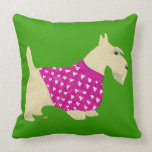 Almohada de trigo del suéter de Terrier del escocé
