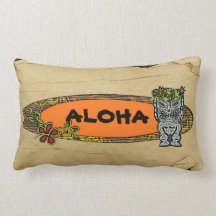 Almohada decorativa del tiki adaptable de la tabla