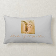 Almohada del Birds of a Feather - gris