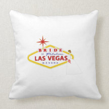 Almohada del boda del recuerdo de la novia de Las 