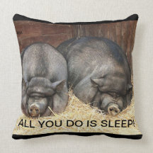 ¡ALMOHADA DEL CERDO EL DORMIR - PARA LA USTED AMA!