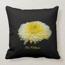 Almohada del flor de la flor amarilla y blanca almohadas