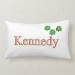 Almohada del irlandés del apellido de Kennedy