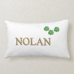 Almohada del irlandés del apellido de Nolan