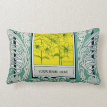 Almohada del lirio de Nouveau del arte de la músic