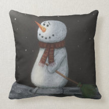 Almohada del muñeco de nieve