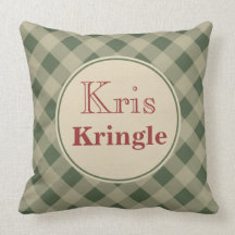 Almohada del navidad de Kris Kringle