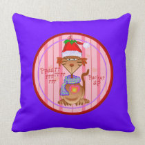 Almohada del navidad del muérdago almohadas