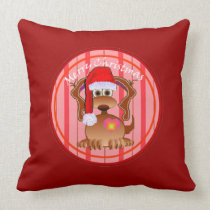 Almohada del perro del navidad almohadas