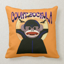 Almohada del vampiro del mono del calcetín almohadas