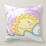 Almohada feliz de la subida del sol almohadas