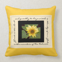 Almohada floral de la canción de la alabanza
