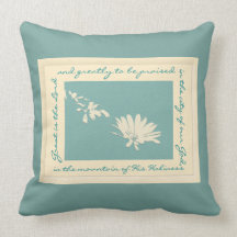 Almohada floral de la canción de la alabanza
