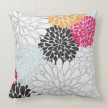 Almohada floral de la floración