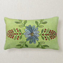 Almohada floral de las bayas almohadas