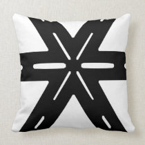 Almohada geométrica blanco y negro almohadas