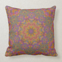 Almohada geométrica multicolora de la belleza