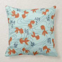 Almohada japonesa oriental linda de los pescados d almohadas