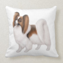 Almohada joven del perro de Papillon