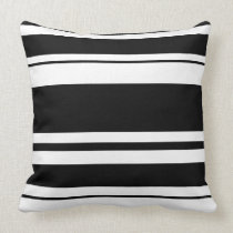 Almohada negra del blanco del n almohadas