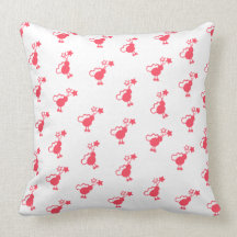 Almohada peculiar rosada de la criatura de la estr