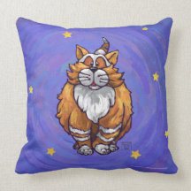 Almohada principal y de la cola del gato del jengi