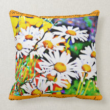 Almohada REVERSIBLE AMARILLA loca rizada de Twirly