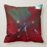 Almohada roja de la flor