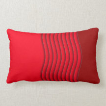 Almohada roja del marrón del volante de la onda