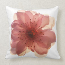 Almohada rosada de la flor del flor del ciruelo