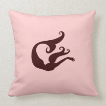 Almohada rosada de la princesa de la sirena