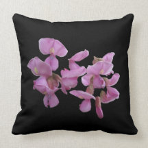 Almohada rosada llamativa del acento del flor