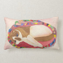 Almohada siamesa de la raqueta soñolienta