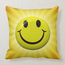 Almohada sonriente feliz de la cara almohadas american mojo