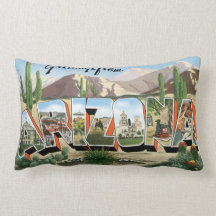 Almohada turística retra Arizona
