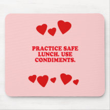 ALMUERZO SEGURO DE LA PRÁCTICA - UTILICE LOS CONDI ALFOMBRILLAS DE RATONES