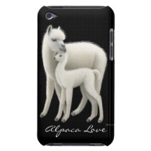 Alpaca con su caso del tacto de Cria iPod iPod Case-Mate Fundas