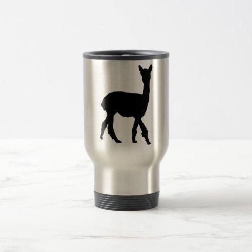 Alpaca que camina taza