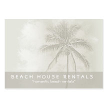 Alquileres tropicales del Palm Beach (rechonchos) Plantilla De Tarjeta De Visita