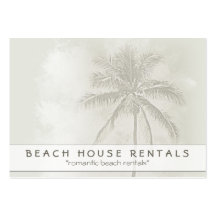 Alquileres tropicales del Palm Beach Plantillas De Tarjeta De Negocio