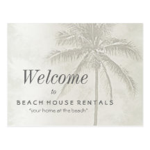 Alquileres tropicales del Palm Beach Tarjeta Postal