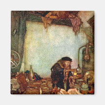 Alquimista y su oro de Edmund Dulac Imanes De Nevera