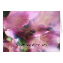 Alstroemeria púrpura TRISTE PARA SU tarjeta de la 