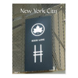 alta línea nyc de la muestra tarjetas postales