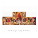 Altar del juicio pasado de Rogier van der Weyden Postales