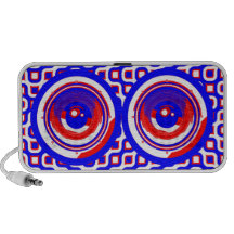 Altavoces abstractos del arte pop