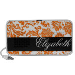 Altavoces anaranjados personalizados del Doodle de