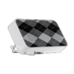 Altavoces blancos y negros del Doodle de Argyle